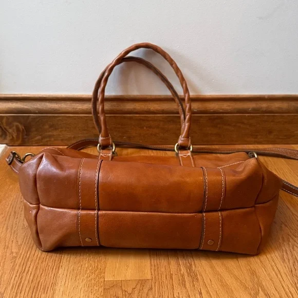 PATRICIA NASH Carducci Pocket Tote Shoulder Crossbody Bag 100% FullGrain Leather - Picture 9 of 12